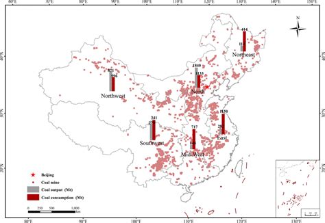 surface area of coal mines in china